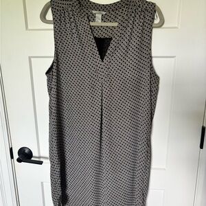 H&M Black and White Patterned Dress